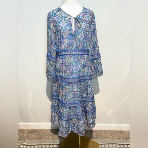 Luna Llena XL Paisley Long Sleeve Dress